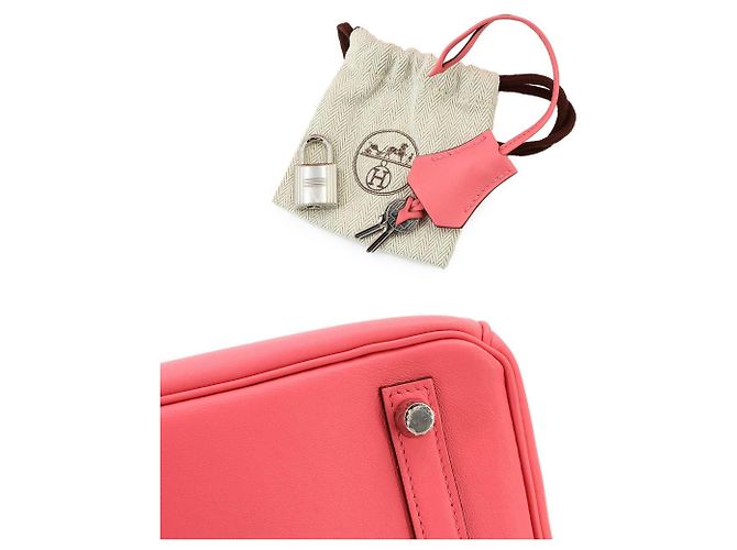 Hermès Bolso Hermes Birkin 25 Swift Rose Azalee - vista 9