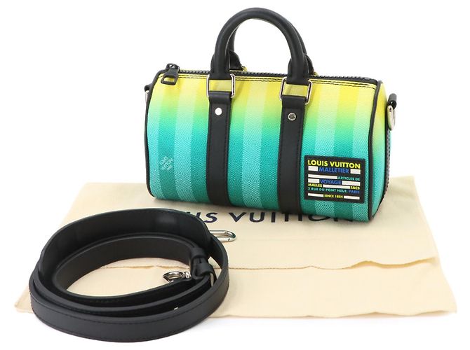 Borsa a mano Louis Vuitton Keepall XS Damier Stripe - vista 2