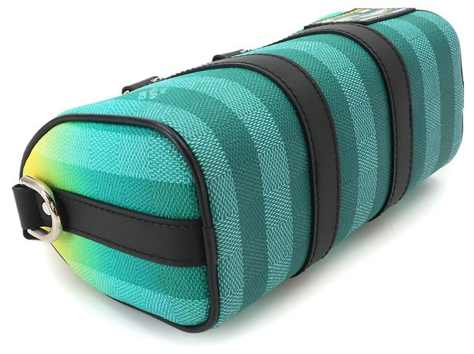 Borsa a mano Louis Vuitton Keepall XS Damier Stripe - vista 5