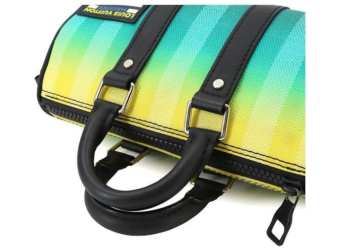 Borsa a mano Louis Vuitton Keepall XS Damier Stripe - vista 6