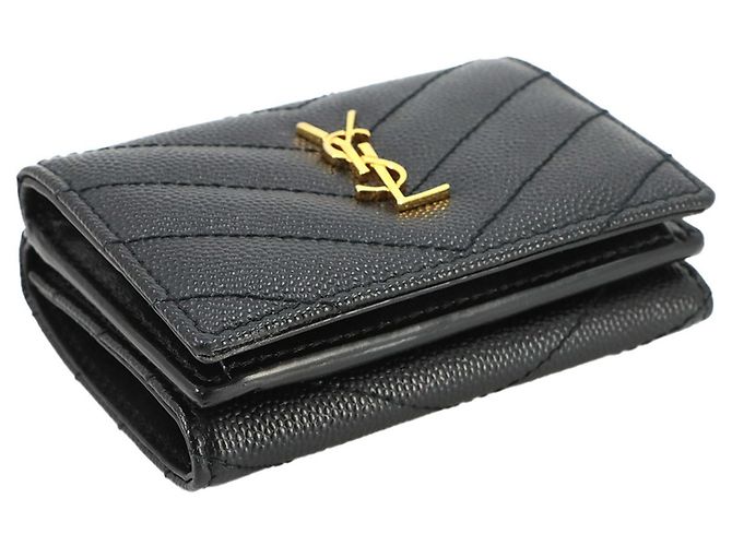 Autre Marque Saint Laurent Cassandra Origami Tiny Wallet - vista 4