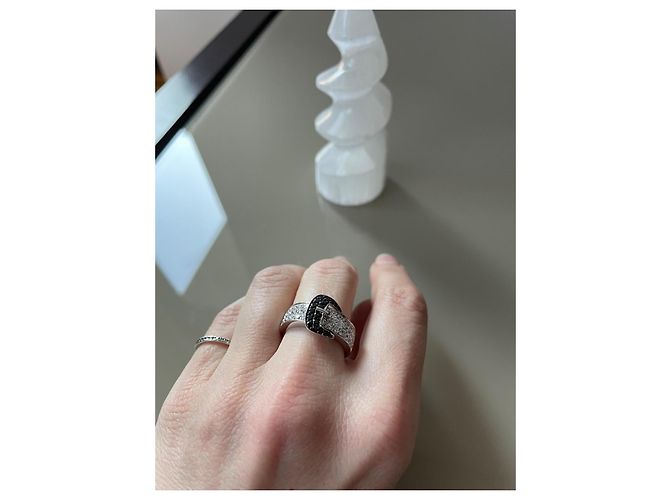 Autre Marque Anello Elini in Oro Bianco 18kt con Zirconia - vista 12