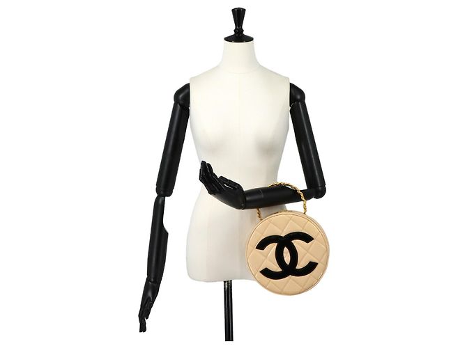 Borsa a mano Chanel Matelasse Round Vanity - vista 10