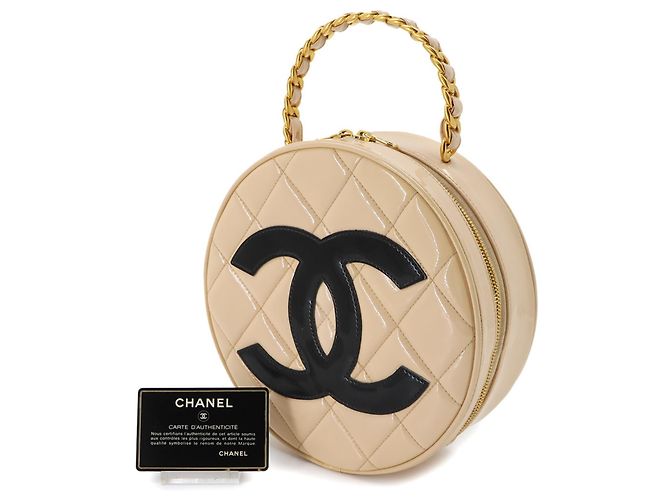 Borsa a mano Chanel Matelasse Round Vanity - vista 2