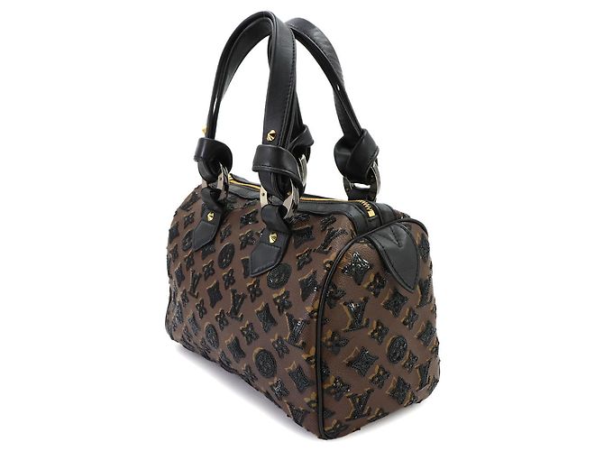 Sac à main Louis Vuitton Speedy 30 Monogram Eclipse - vue 3