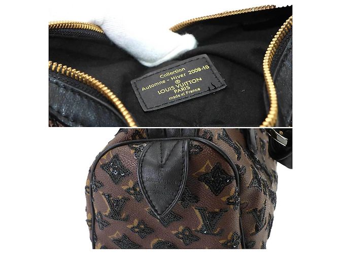 Sac à main Louis Vuitton Speedy 30 Monogram Eclipse - vue 7