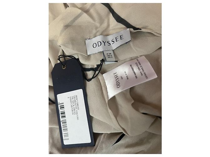 Autre Marque Vestido Largo Kaftan ODYSSEE Beige Viscosa - vista 2