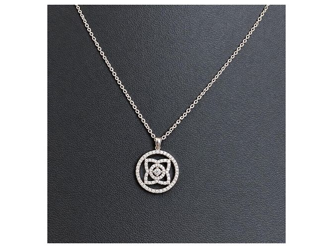 De Beers Lotus Series Platin-Diamant-Halskette - Ansicht 3