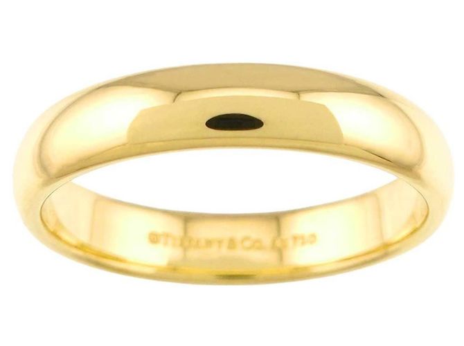 Autre Marque Anello Forever Band di Tiffany & Co. in oro giallo 18K - vista 2