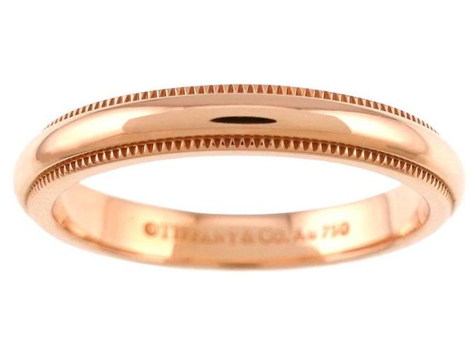 Autre Marque Tiffany & Co. Milgrain Band Ring in 18K Roségold - Ansicht 2