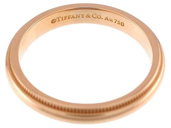 Autre Marque Tiffany & Co. Milgrain Band Ring in 18K Roségold - Ansicht 3