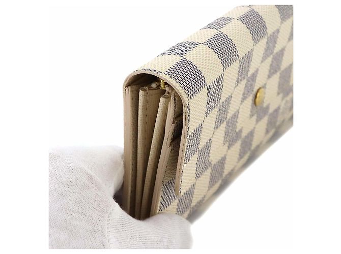 Louis Vuitton Damier Azur Portefeuille Sarah Bi-fold Long Wallet - Ansicht 9