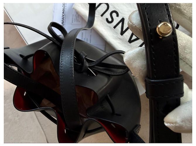 Borsa a secchiello Mansur Gavriel in pelle nera - vista 10