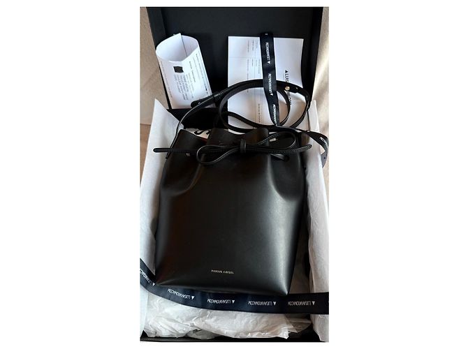 Borsa a secchiello Mansur Gavriel in pelle nera - vista 14