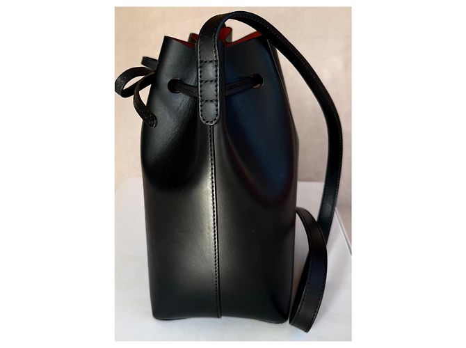 Borsa a secchiello Mansur Gavriel in pelle nera - vista 9