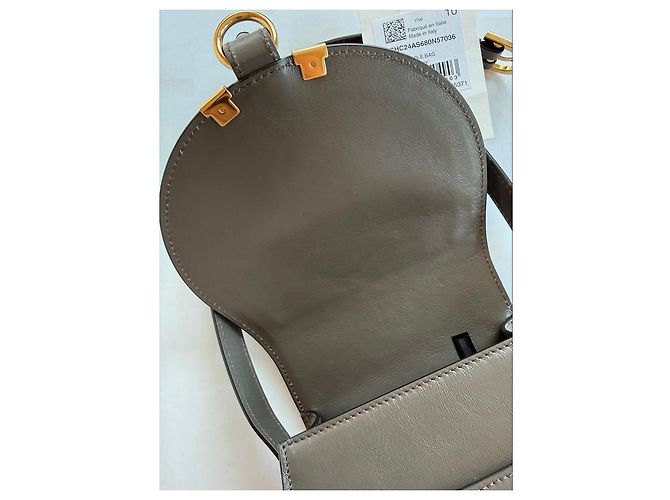 Chloé Chloe Marcie Schultertasche aus grauem Leder - Ansicht 7