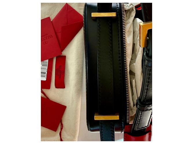 borsa Valentino Garavani VSLING nera in pelle - vista 12