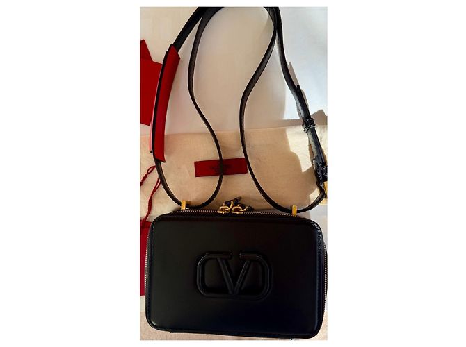 borsa Valentino Garavani VSLING nera in pelle - vista 13