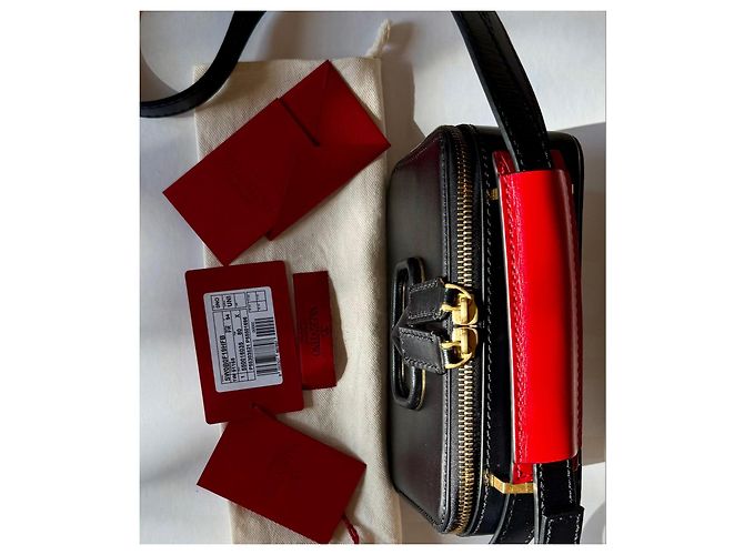borsa Valentino Garavani VSLING nera in pelle - vista 3