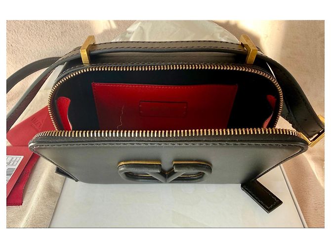 borsa Valentino Garavani VSLING nera in pelle - vista 4