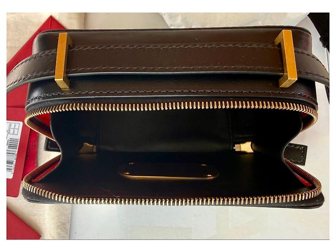 borsa Valentino Garavani VSLING nera in pelle - vista 8