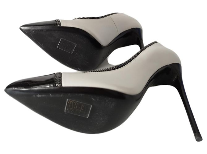 Tom Ford Zweifarbene Leder-Pumps Schwarz-Weiß - Ansicht 9