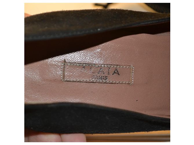 Alaïa Décolleté in camoscio nero con zip posteriore - vista 7