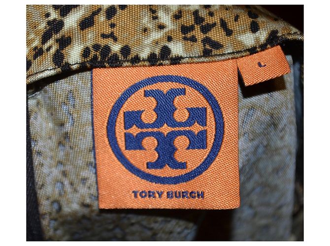 Tory Burch Seidenkleid Python-Print Braun - Ansicht 6