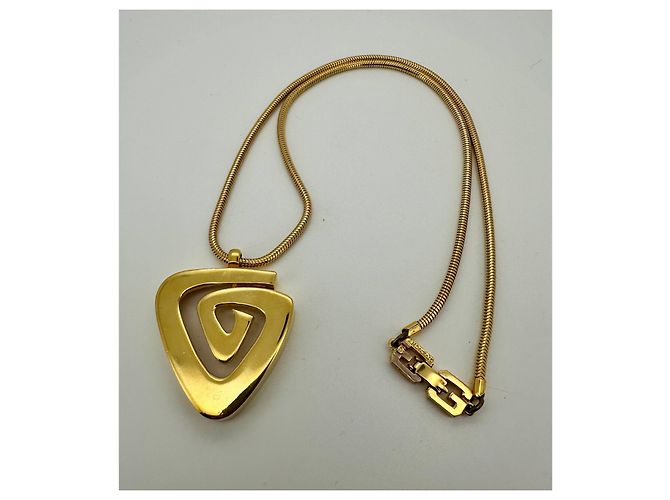 Givenchy – Collar modernista geométrico dorado – 1976 - vista 2