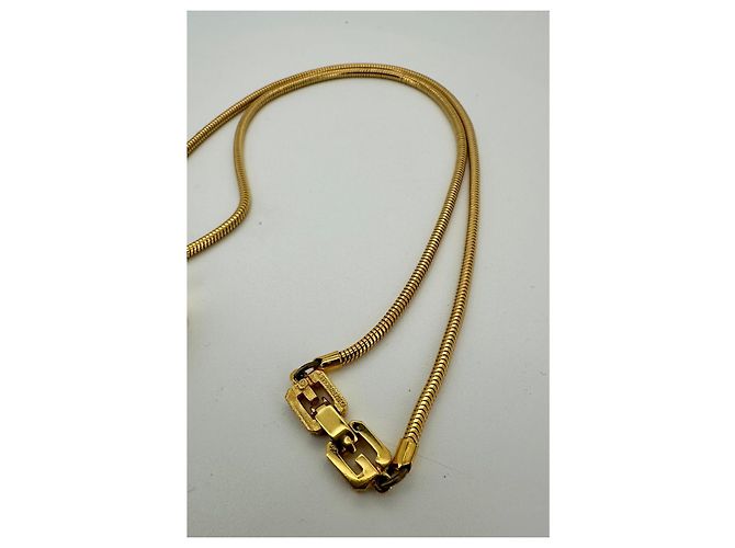 Givenchy – Collar modernista geométrico dorado – 1976 - vista 3