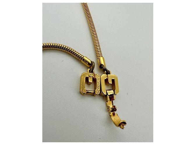 Givenchy – Collar modernista geométrico dorado – 1976 - vista 4