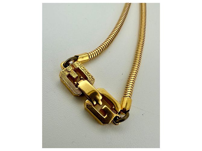 Givenchy – Collar modernista geométrico dorado – 1976 - vista 6