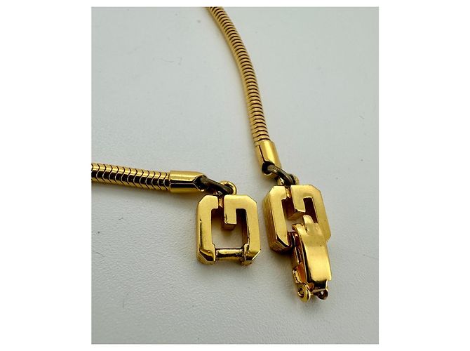 Givenchy – Collar modernista geométrico dorado – 1976 - vista 9