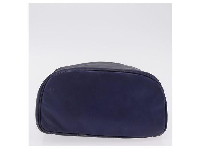 LOEWE Bolsa de mão com corrente em couro azul marinho e dourado Auth 207974 - Jerrillo - vista 6