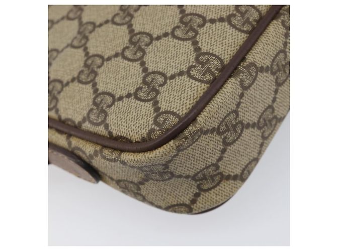 GUCCI Sac à épaule GG Supreme PVC Beige Or Auth 211882 - Jerrillo - vue 11