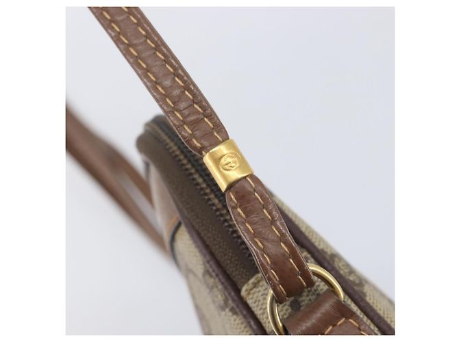 GUCCI Sac à épaule GG Supreme PVC Beige Or Auth 211882 - Jerrillo - vue 14