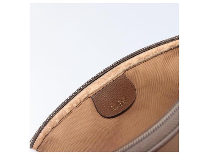GUCCI Sac à épaule GG Supreme PVC Beige Or Auth 211882 - Jerrillo - vue 20
