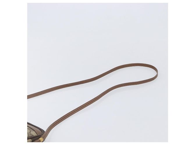 GUCCI Sac à épaule GG Supreme PVC Beige Or Auth 211882 - Jerrillo - vue 8