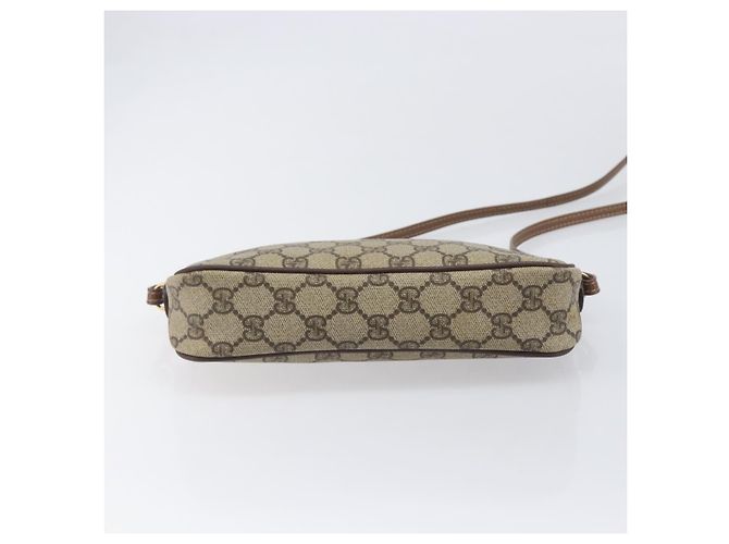 GUCCI Sac à épaule GG Supreme PVC Beige Or Auth 211882 - Jerrillo - vue 9