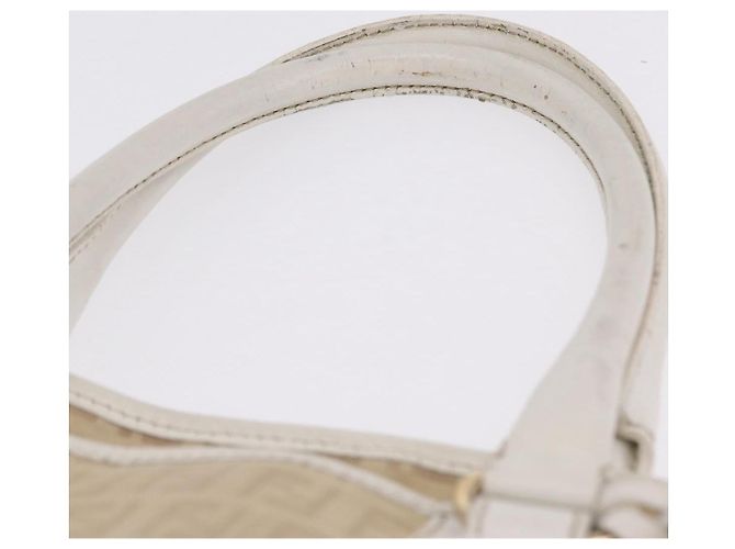 FENDI Zucchino Canvas Hand Bag Beige Gold Auth BA16701 - Jerrillo - vista 14