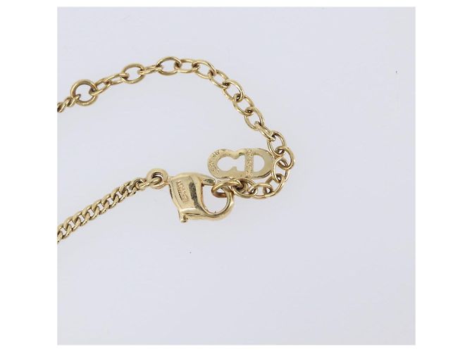 Christian Dior CD Logo Halskette Goldfarben - Ansicht 15