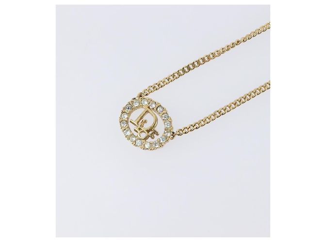Christian Dior CD Logo Halskette Goldfarben - Ansicht 3