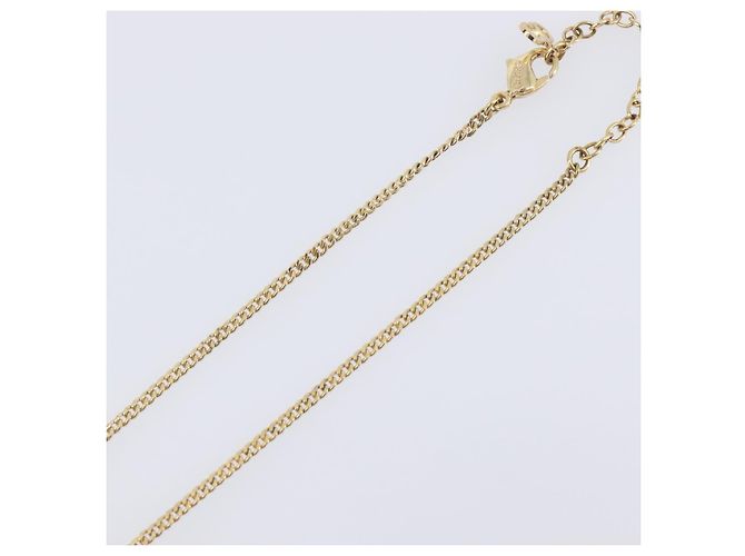 Christian Dior CD Logo Halskette Goldfarben - Ansicht 6