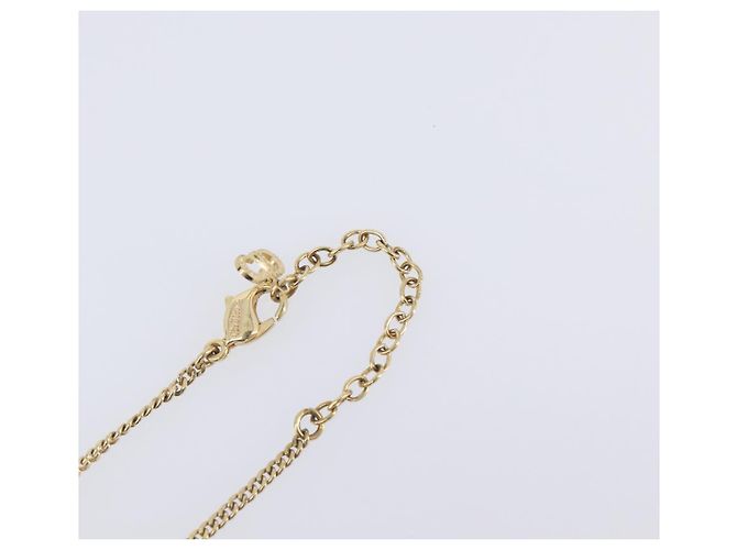 Christian Dior CD Logo Halskette Goldfarben - Ansicht 7