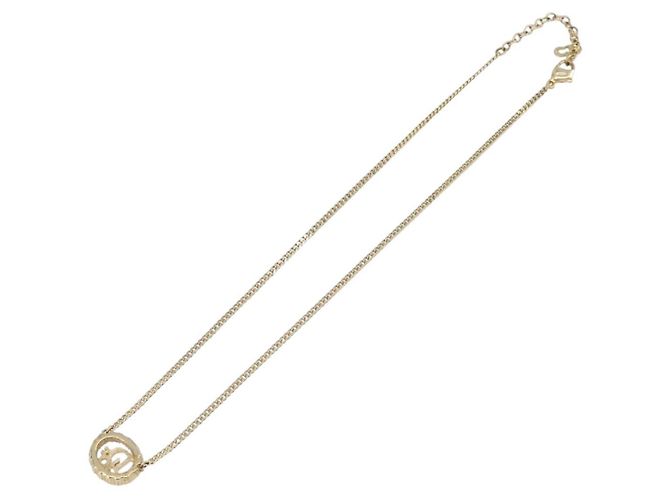 Christian Dior CD Logo Halskette Goldfarben - Ansicht 9