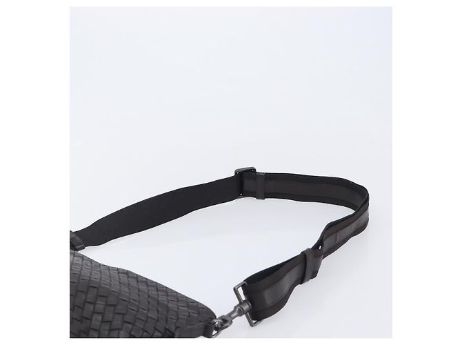 Bottega Veneta Borsa a tracolla Intrecciato in pelle marrone - vista 14