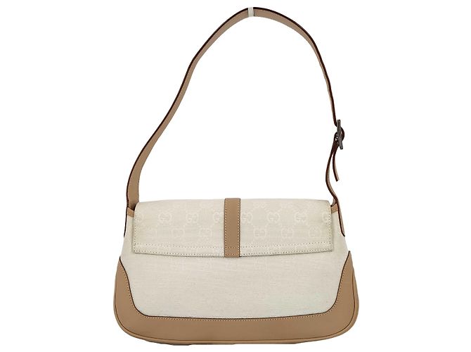 Gucci Jackie Flap Canvas and Leather - vue 2