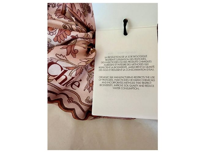 Chloé Silk Maxi Scrunchie Chloé Paisley Pink Multicolore/ Maeva Paisley printed silk Scrunchie - view 11