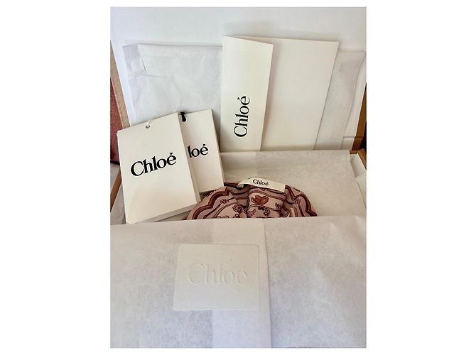 Chloé Silk Maxi Scrunchie Chloé Paisley Pink Multicolore/ Maeva Paisley printed silk Scrunchie - view 6