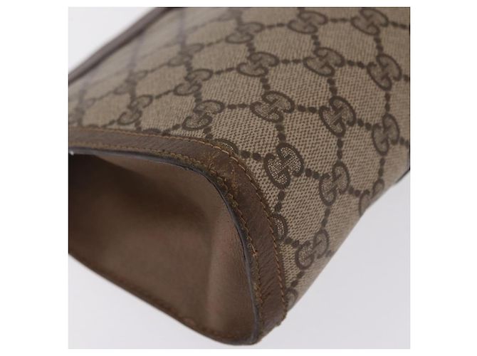 Borsa a Pochette Gucci GG Supreme Web Sherry Line Beige - vista 10